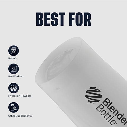 BlenderBottle Classic V2 Shaker Bottle Perfect for Protein Shakes and Pre Workout, 28-Ounce, Clear/Black thumbnail 6