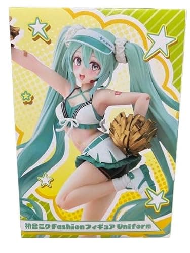Taito Hatsune Miku Fashion Figure Uniform Hatsune Miku Statuette PVC Statue Fashion Uniform Ver. 18 cm, Black thumbnail 3