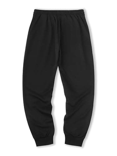 WDIRARA Men's Floral Letter Graphic Print Drawstring Waist Tie Front Sweatpants thumbnail 2