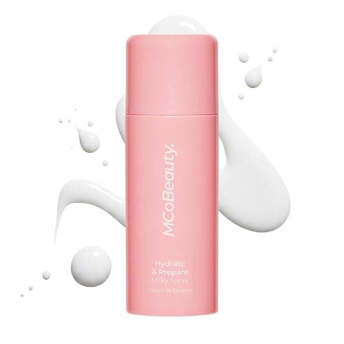 MCoBeauty Hydrate & Prepare Milky Toner - Ceramide Hyaluronic Acid Toner Essence for Plump Dewy Glazed Skin - Calming Hydrating Face Milk - Makeup Prep for Dry Sensitive Skin - Vegan & Cruelty Free - Image 1