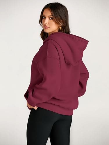 Trendy Queen Womens Oversized Hoodies Fleece Sweatshirts Fall Fashion 2025 Pullover Sweaters Winter Clothes thumbnail 4