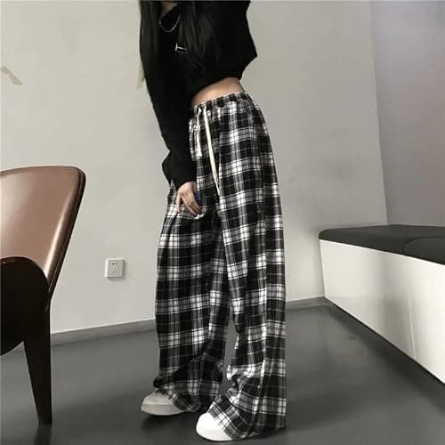 Plaid Goth Alt Pants Baggy Pants for Women Alt Clothing Alternative Clothing thumbnail 6