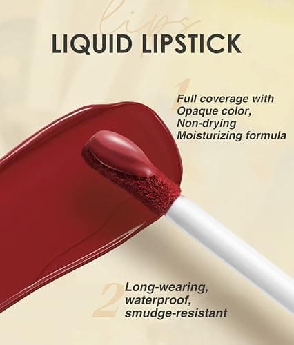 BestLand 12Pcs Matte Liquid Lipstick + Lip Liner Pens Set, One Step Lips Makeup Sets Pigment Velvety Nude Lip Stain Waterproof Long Wear Lip Gloss Make up Gift Set (Set C) thumbnail 3