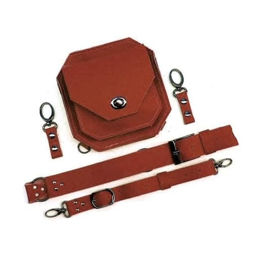 Renaissance Medieval Belt Satchel Pouch Bag Fanny Pack Gothic PU Leather Crossbody Messenger Bags Thigh Leg Hip Holster Purse Hiking Sport Chain Bags for Women Men (Brown) thumbnail 4