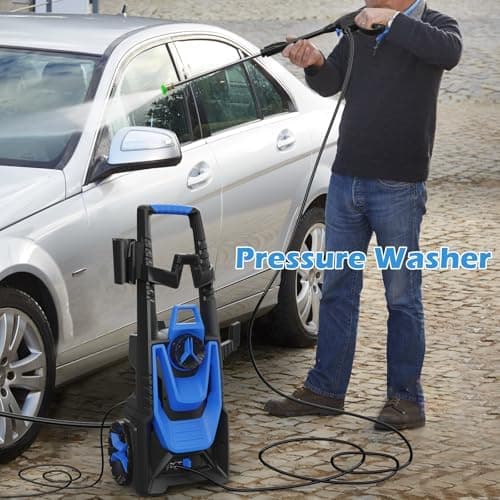 Pressure Washer -5000PSI Power Washer 500ML Foam Canno with Pressure Washers 4 Quick Connect Nozzles for Cars Patios Driveway thumbnail 2