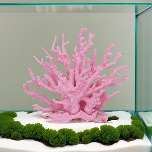 SwandTanpand Pink Aquarium Coral Fish Tank Decorations Aquarium Landscape | Realistic coral aquarium decoration, 5.9" x 4.7" , suitable for fish, works for freshwater/saltwater tanks, easy to clean thumbnail 7
