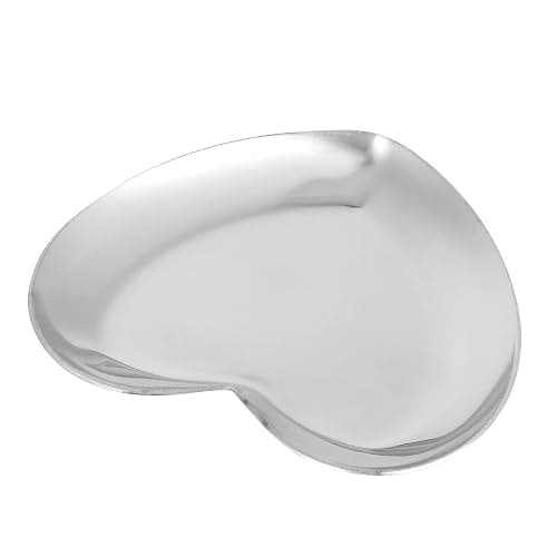 Heart Shaped Art Palette - Stainless Steel Nail Art Palette for DIY Paint Mixing - Silver thumbnail 2