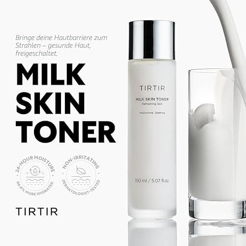 TIRTIR Milk Skin Rice Toner - Deep Moisturizing, Hydrating and Refreshing for face, Niacinamide, Ceramide, Rice Bran Extract, Nature-Oriented Ingredients, Korean Skin Care, Vegan (150ml, Original) thumbnail 3