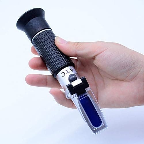 aichose Brix Refractometer with ATC, Dual Scale - Specific Gravity & Brix, Hydrometer in Wine Making and Beer Brewing, Homebrew Kit thumbnail 9
