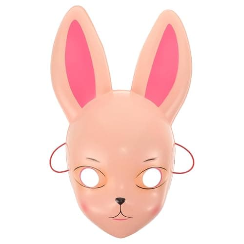 DEARMAMY Kitsune Bunny Mask - Easter Masquerade Rabbit Dress Up Mask for Masquerade Ball, Easter Party, Halloween - Image 1
