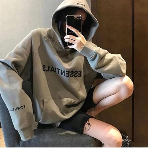 ESSENTIALS THE BIG DIPPER Graphic Pullover Hoodie Unisex Cotton Hoodies Sweatshirt for Teenagers and Adults - Black - Small thumbnail 4