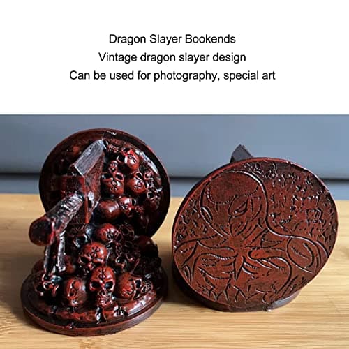 Berserk Bookends, Vintage Resin Berserk Anime Bookends Decorative,Furious Dragon Slayer Bookends, Unique Bookends Ornament for Desk Decoration thumbnail 4