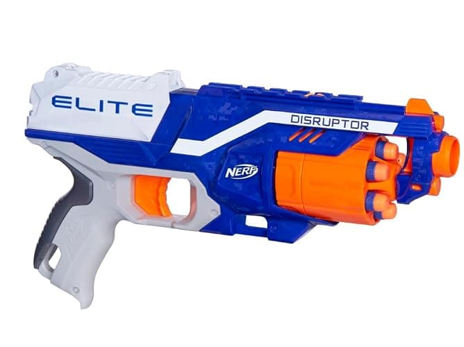 NERF Disruptor Elite Blaster - 6-Dart Rotating Drum, Slam Fire, Includes 6 Official Nerf Elite Darts - for Kids, Teens, Adults (Amazon Exclusive) - Image 1