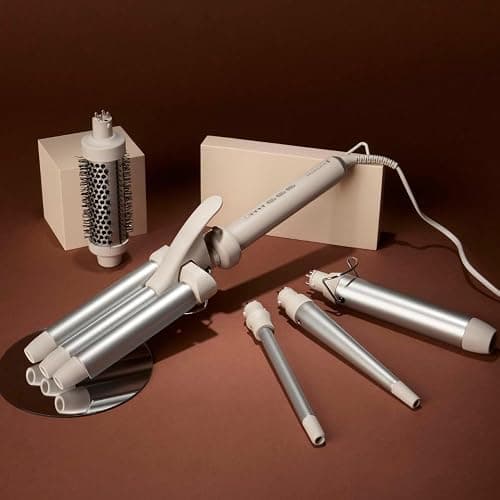 Remington Lockenstab 5in1 [Welleneisen, Rundbürste 38mm, 3 Lockenaufsätze 13-33mm] Trendology (LED display 130°C - 210°C, Beach Waves, Spirallocken & Natürliche Locken für alle Haartypen) CI41MS5 thumbnail 11