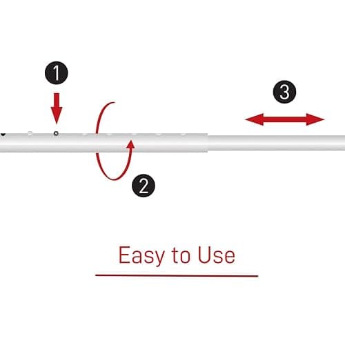 SECURITYMAN Door Security Bar & Sliding Patio Bar - Constructed of High Grade Iron - Great for Apartment Security, Hotel Safety, or Home Protection Door Stoppers thumbnail 9