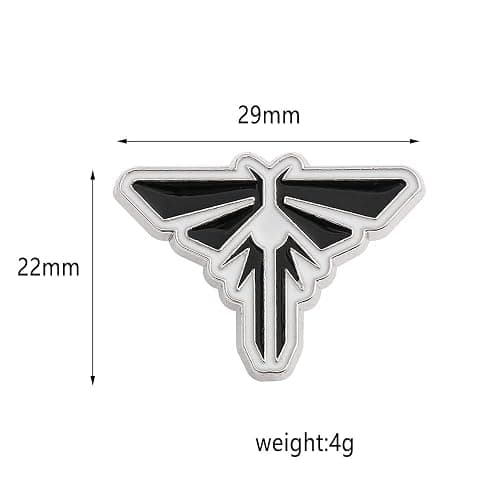 TLOU Pins Ellie Gold Angel Wings Fleet Spaceship Rocket Cosplay Enamel Badge Jewelry Gifts For Women and Men TV Fans 3Pcs thumbnail 4