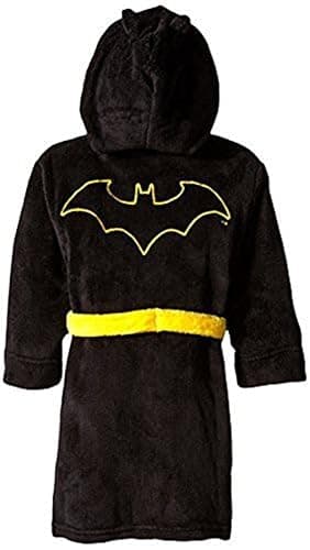 DC Comics Boys' Toddler Batman Hooded Robe - Big Boys - 6-7 - Black thumbnail 2