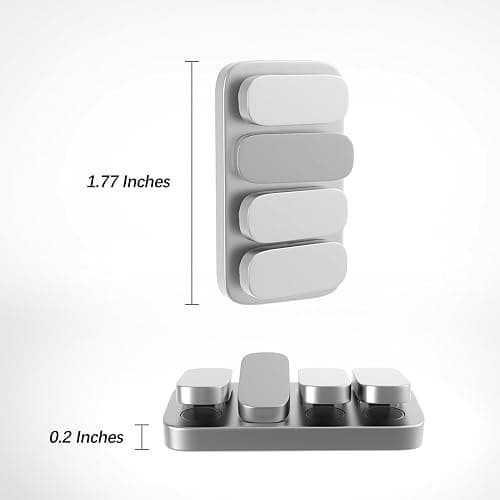 Metal Fidget Slider EDC Fidget Clicker Fidget Toys Adults (Matte Silver) thumbnail 2