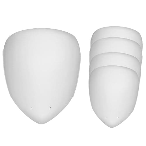 COSWHO DIY Cosplay Mask Blank White Plastic Full Face Mask Base | Paintable, Anime Craft, Halloween Costume Mask, for Art Projects - Image 1