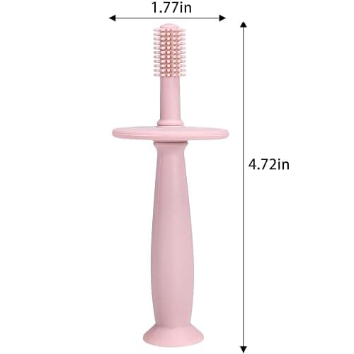 PandaEar 3 Pack Silicone Baby Toothbrush Teethers - Teething Toys Training Oral Care for Infants 0-12 Months+ thumbnail 7