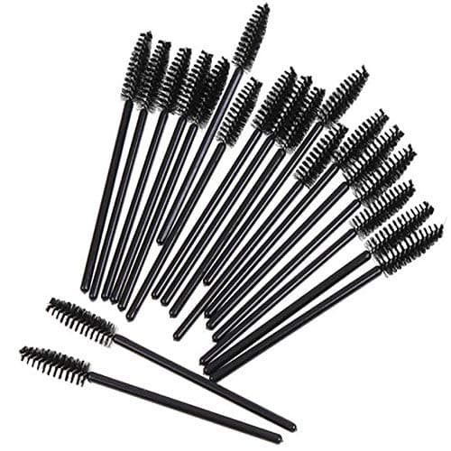 GUMIKE 100 Pcs Disposable Eyelash Mascara Brushes for Eye Lashes Extension Eyebrow and Makeup (Black) thumbnail 7