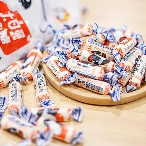 Chinese Candy White Rabbit Creamy Candy 17.7 Oz(500 Gram),White Rabbit Toffee, White Rabbit Cream Gummy Candy, Leisure Candy Snacks, Chewing Fudg, Healthy Desserts (117g (Pack of 1)) thumbnail 6