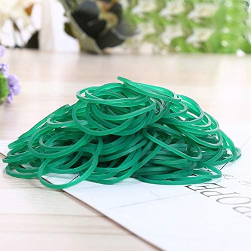 AMUU Rubber Bands size10 Green 1inch 500pcs Small Rubber Bands | Rubber Band for Office Supplies School Home Strong Elastic Band thumbnail 6