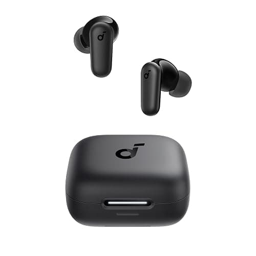 Soundcore P30i by Anker Noise Cancelling Earbuds, Strong and Smart Noise Cancelling, Powerful Bass, 45H Playtime, 2-in-1 Case and Phone Stand, IP54, Wireless Earbuds, Bluetooth 5.4 (Black) - Image 1