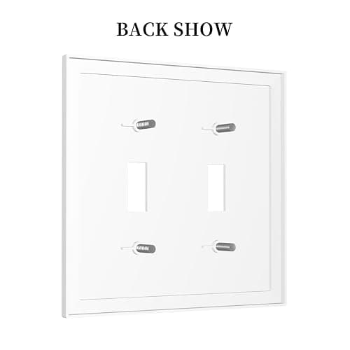 Funny Pink Bowknot Double Toggle Light Switch Cover 2 Gang Wall Plate Decorative Switchplate Electrical Faceplate Standard Size for Kitchen Bathroom Home Decor thumbnail 5