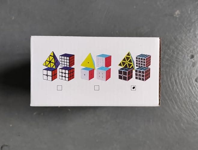 Vdealen Speed Cube Set, Puzzle Cube Bundle of 2x2x2 3x3x3 4x4x4 Pyramid Magic Cube Set, Birthday Party Christmas Stocking Stuffers Gift for Kids Teens Adults(Stickerless) thumbnail 10