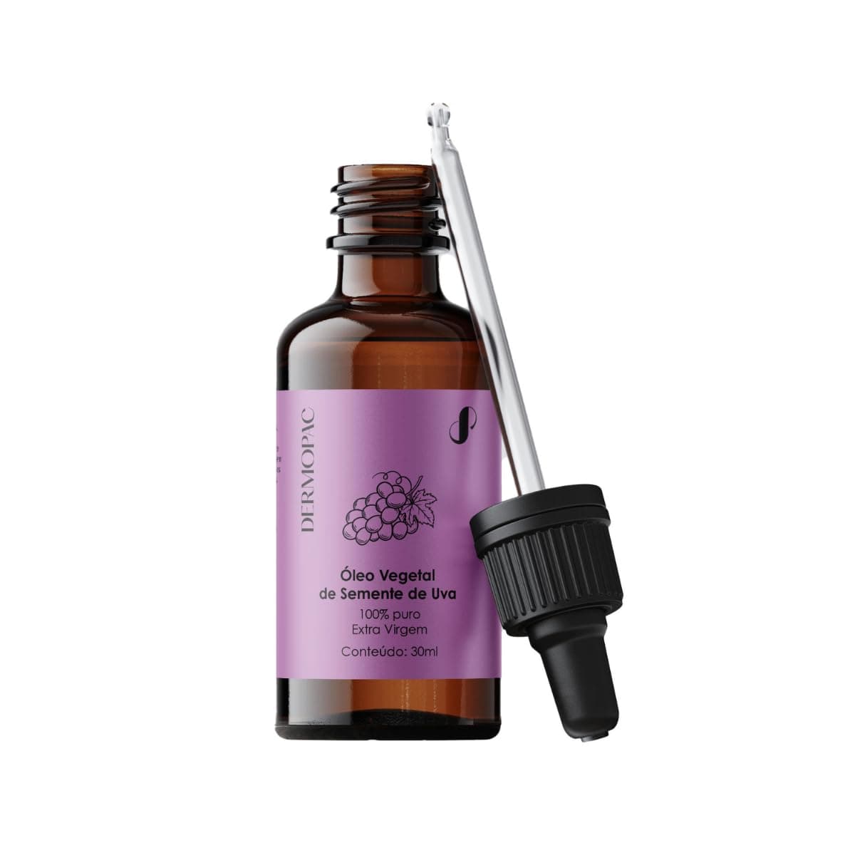 Óleo Vegetal de Semente de Uva 100% Puro Natural Capilar Corporal Facial Dermopac 30ml - Image 1