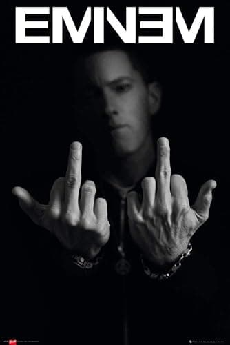 Eminem Middle Fingers Poster - 91.5 x 61cms (36 x 24 Inches) - Image 1