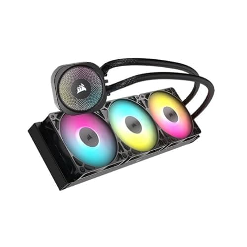 CORSAIR Nautilus 360 RS ARGB Liquid CPU Cooler – 360mm AIO – Low-Noise – Direct Motherboard Connection – Daisy-Chain – Intel LGA 1851/1700, AMD AM5/AM4 – 3X RS120 ARGB Fans Included – Black thumbnail 2