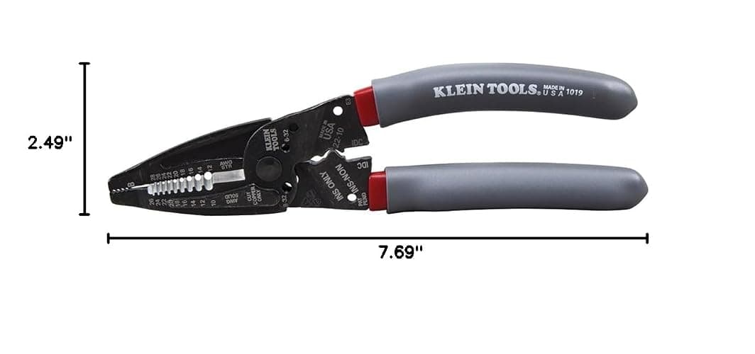 Klein Tools 1019 Klein Kurve Wire Stripper / Crimper / Cutter, Made in USA, Cutting / Crimping / Stripping Tool for B and IDC Connectors, Terminals, More thumbnail 3