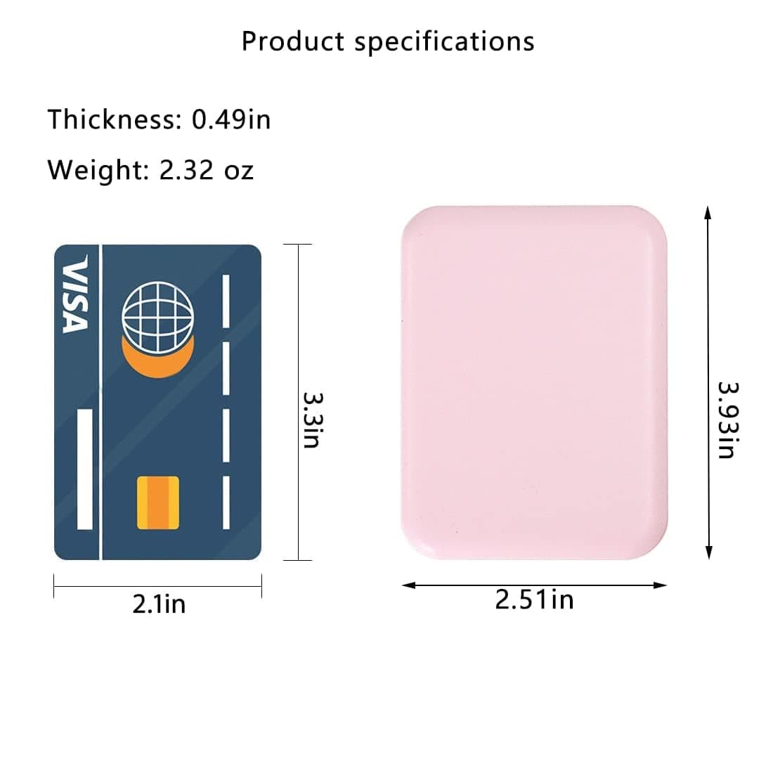 LIWEGHT Makeup Pocket Mirror, Compact Makeup Mirror with Light, 1X/3X Magnification LED Compact Travel Mirror, 2-Sided, Portable, Folding, Handheld, Small Lighted Compact Mirror for Gift, Pink thumbnail 4