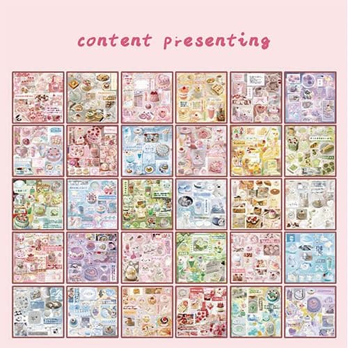 650+ Pcs Japanese Sticker Book- Aesthetic Cute Y2K Retro Sticker Book - Japanese Stationery Stickers for Scrapbooking, Journals, Planners, Water Bottles & Junk Journal Supplies thumbnail 6