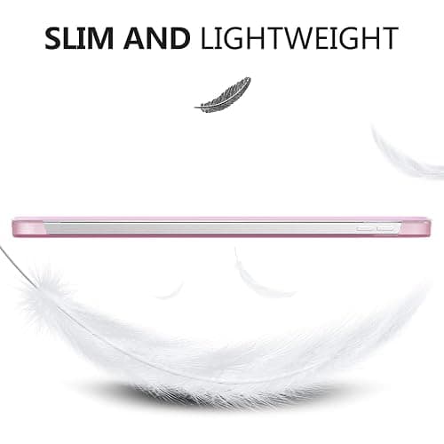 MoKo for iPad (A16) 11th Generation Case 11 Inch 2025, iPad 10th Generation Case 10.9 Inch 2022, Slim Stand Hard PC Translucent Back Shell Smart Cover, Support Touch ID, Auto Wake/Sleep, Flowers Pink thumbnail 7