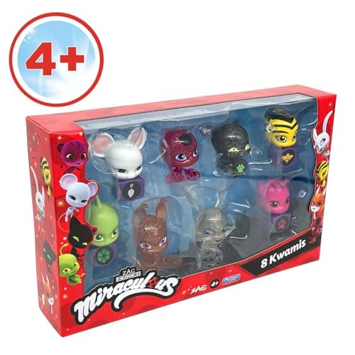 Bandai - Miraculous Tikki, Plagg, Trixx, Wayzz, Pollen, Nooroo, Fluff and Duusu 8 Kwamis Pack - Mini Figure Collection-P50532, P50532, Multi-Colour thumbnail 6