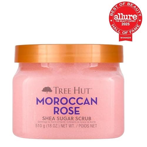 Tree Hut Moroccan Rose Shea Sugar Scrub, Exfoliating & Hydrating Body Scrub with Shea Butter & Essential Oils, Smooth & Soften Skin, Holiday Gift & Stocking Stuffer, 18 oz thumbnail 2
