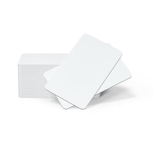 20 Pcs Blank PVC Cards CR80 30 Mil Graphic Quality White Plastic Cards Premium Blank PVC ID Cards for Photo ID Badge Printers(Credit Card Size) - Image 1