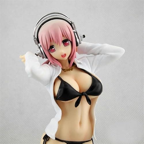 TYdfhSHR 26cm.Super Sonico Bikini Strumpf Shirt PVC Action Figur Statue Sammlung Modell Spielzeug Ausgeworfen Geschenke thumbnail 4