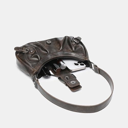 Y2K Purse Shoulder Bag for Women, Top Handle Handbag Small Goth Punk Hobo Clutch Purses Trendy Underarm Bag thumbnail 3