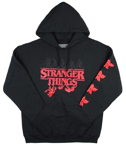Stranger Things Adult Men's Upside Down Demogorgon Evolution Pullover Hoodie - Image 1