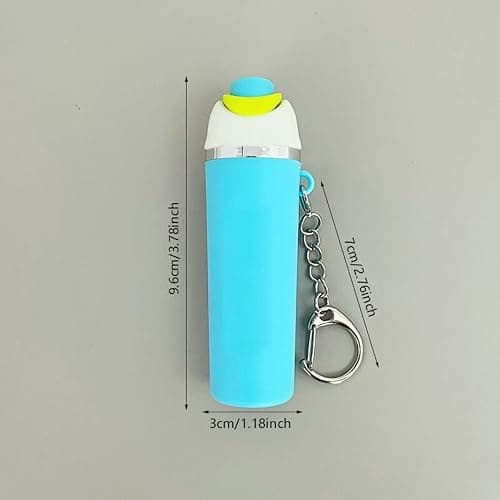 Ashflarerum Mini Water Bottle Keychain For Owala Chapstick Holder, Cute Cup Mini Tumbler Keychain thumbnail 4