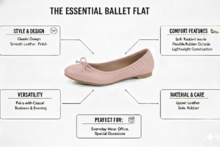 EMMA NEW YORK Women's Flats Round Toe Comfort Elastic Flats for Women thumbnail 5