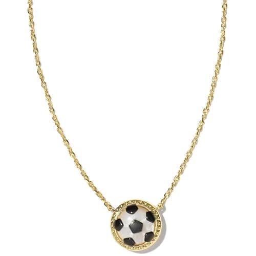 Kendra Scott Soccer Short Pendant Necklace, Fashion Jewelry for Women - GOLD - Image 1