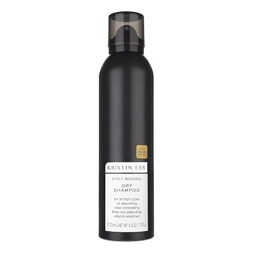 Kristin Ess Volumizing Vitamin C Dry Shampoo Spray for Oily Hair + Frizz - Oil Absorbing Style Extender with Minimal Residue - Powder Spray - Sulfate Free + Vegan + Color Safe - Fresh Pear Fragrance - Image 1