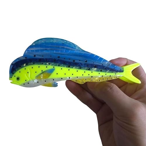 Novelty Aquatic Animals Hair Clips,Mahi-Mahi Fish Hair Clip,Cellulose Acetate Hair Clips,Big Claw Clips for Women thumbnail 6