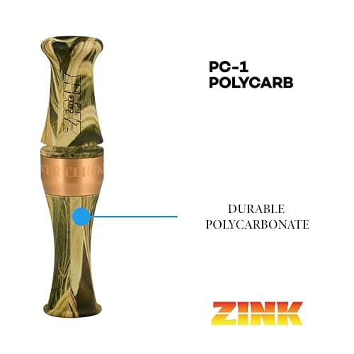 Zink Power Clucker (PC-1) Polycarbonate Hand-Tuned Short Reed Waterfowl Canada Goose Hunting Game Call - A Full Range of Goose Vocalizations thumbnail 2