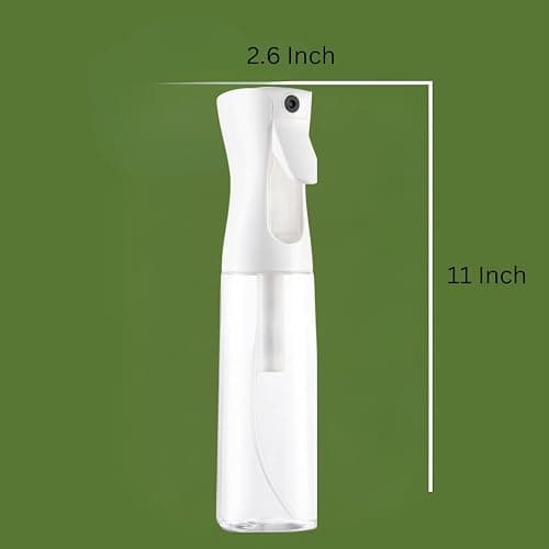 BeautifyBeauties Spray Bottle For Hair – Continuous Mister Spray Bottle for Hairstyling, Cleaning, Plants, Pets, Barbers, Salons, Essential Oil Scents (Clear, 16.9oz/500ml) 11" H x 2.6" L thumbnail 5